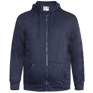 Duke Mens D555 Rockford Cantor Heavyweight Kingsize Full Zip Hoodie / Navy